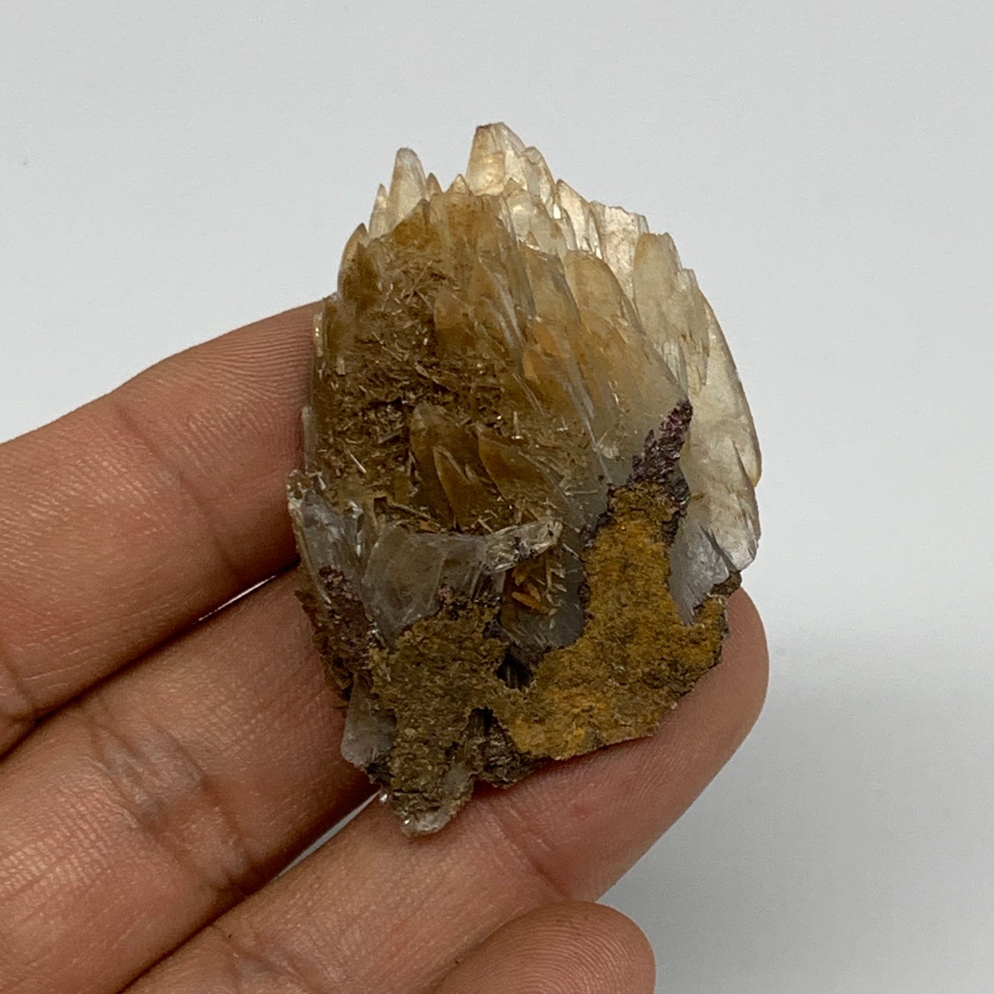 26g, 1.9"x1.3"x0.7", Small Blue Barite Mineral Specimen @Morocco, B10796