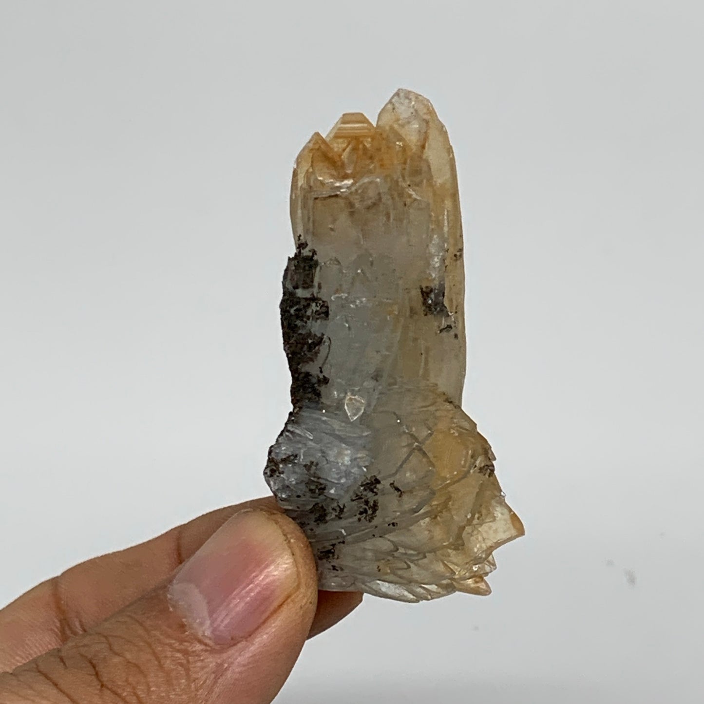 29.2g, 2.1"x1.1"x0.7", Small Blue Barite Mineral Specimen @Morocco, B10798