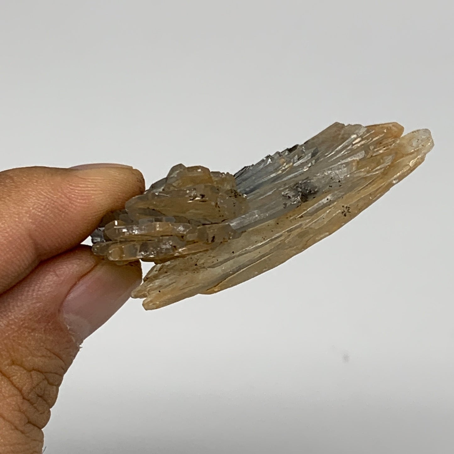 29.2g, 2.1"x1.1"x0.7", Small Blue Barite Mineral Specimen @Morocco, B10798