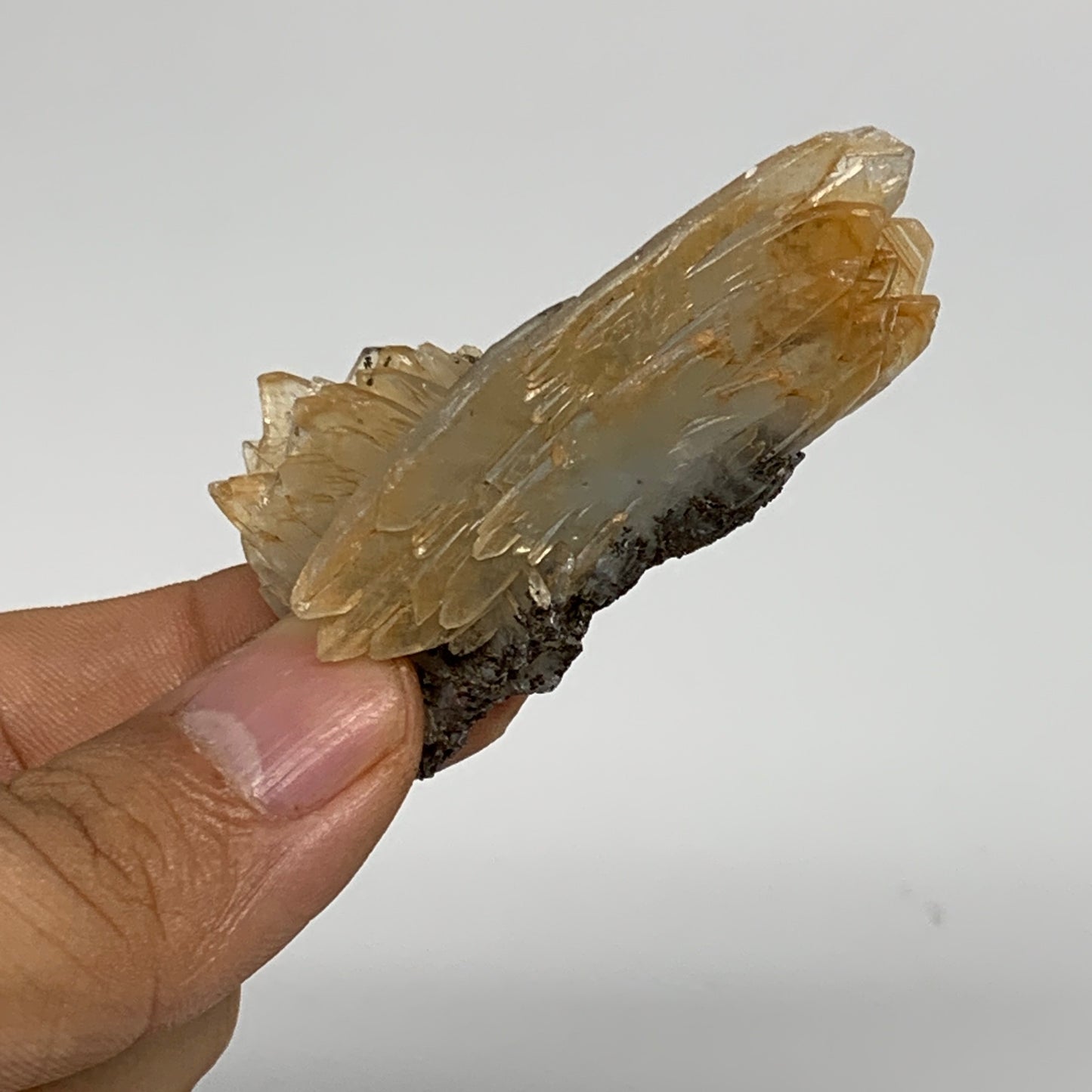 29.2g, 2.1"x1.1"x0.7", Small Blue Barite Mineral Specimen @Morocco, B10798