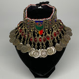 305g, 12"x4.5"Kuchi Choker Necklace Multi-Color Tribal Gypsy Bohemian,B14048