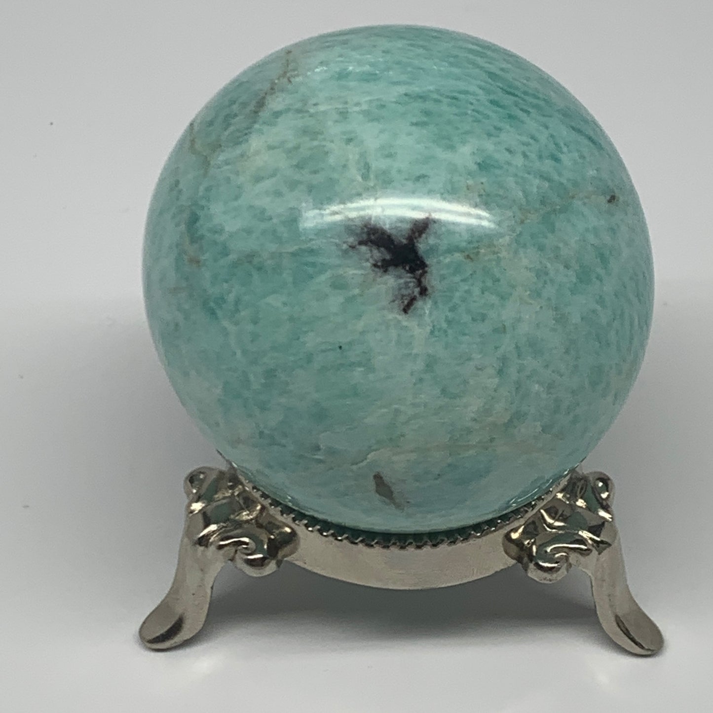 293.8g, 2.4" (60mm), Amazonite Sphere Ball Gemstone from Madagascar, B15785