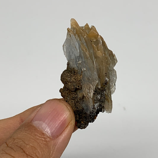23g, 1.7"x0.9"x0.8", Small Blue Barite Mineral Specimen @Morocco, B10801