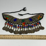 240g, 12"x5"Kuchi Choker Necklace Multi-Color Tribal Gypsy Bohemian,B14050