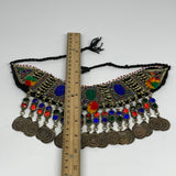 240g, 12"x5"Kuchi Choker Necklace Multi-Color Tribal Gypsy Bohemian,B14050