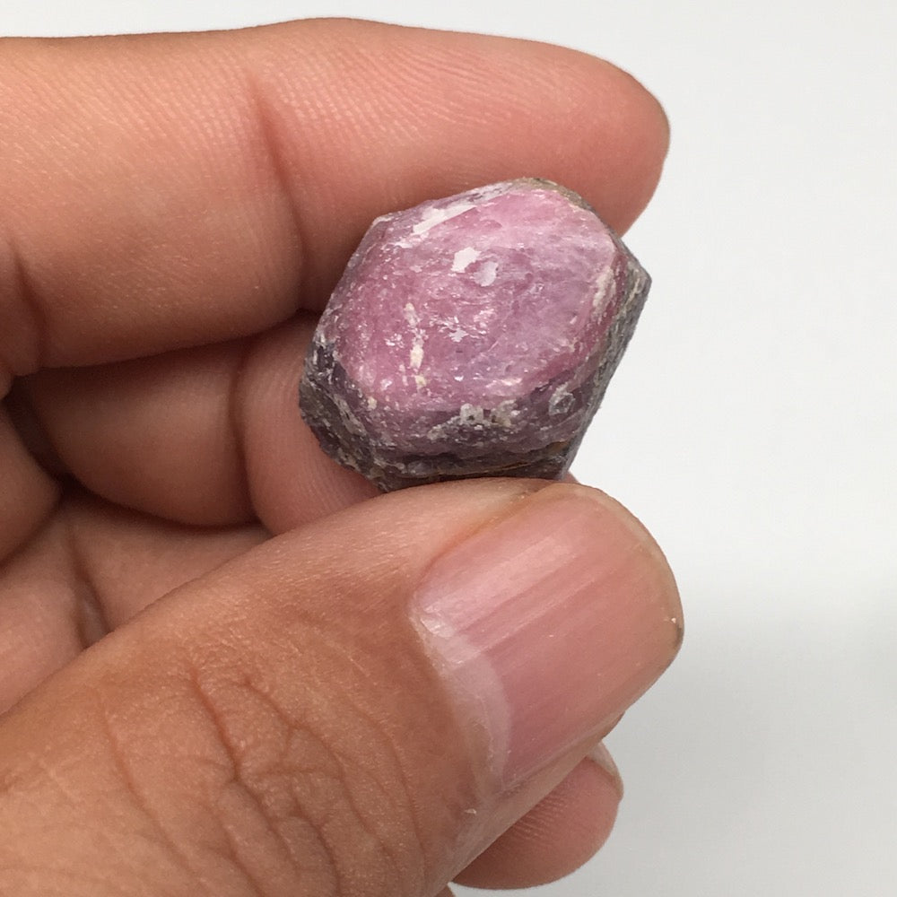 11.8g, 17mm x 19mm, Natural Ruby Crystal Slice Corundum Mineral Specimen, RC45
