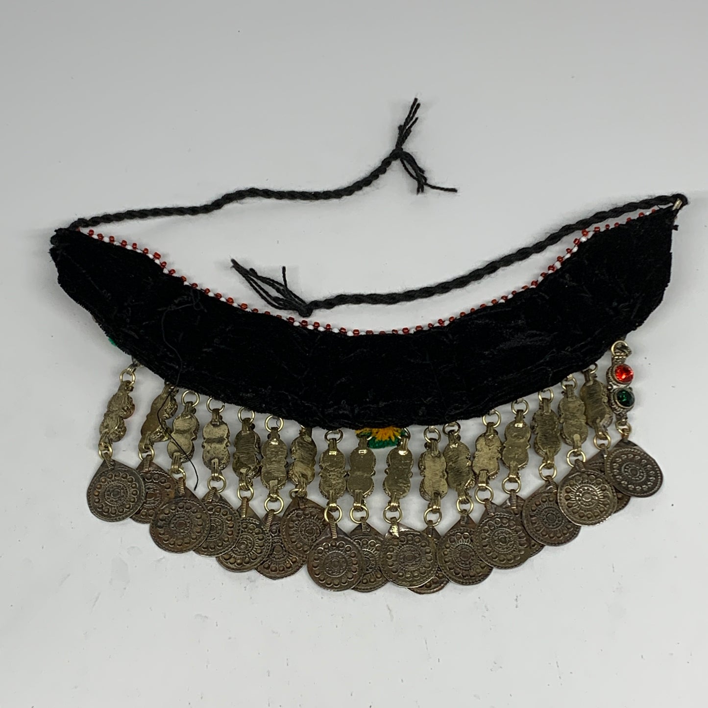 240g, 12"x5"Kuchi Choker Necklace Multi-Color Tribal Gypsy Bohemian,B14052