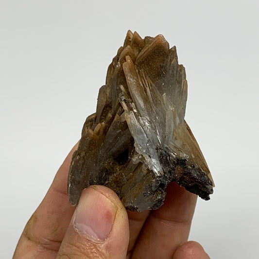 66.4g, 2.1"x1.7"x1.4", Small Blue Barite Mineral Specimen @Morocco, B10804