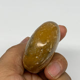 99g, 2.4"x1.9"x0.9", Yellow Ocean Jasper Palm-Stone @Madagascar, B18121