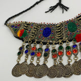 240g, 12"x5"Kuchi Choker Necklace Multi-Color Tribal Gypsy Bohemian,B14054