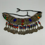 240g, 12"x5"Kuchi Choker Necklace Multi-Color Tribal Gypsy Bohemian,B14055