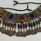 240g, 12"x5"Kuchi Choker Necklace Multi-Color Tribal Gypsy Bohemian,B14055