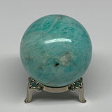 141.7g, 1.9" (47mm), Small Amazonite Sphere Ball Gemstone from Madagascar, B1579
