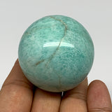 132.5g, 1.8" (46mm), Amazonite Sphere Ball Gemstone from Madagascar, B15792