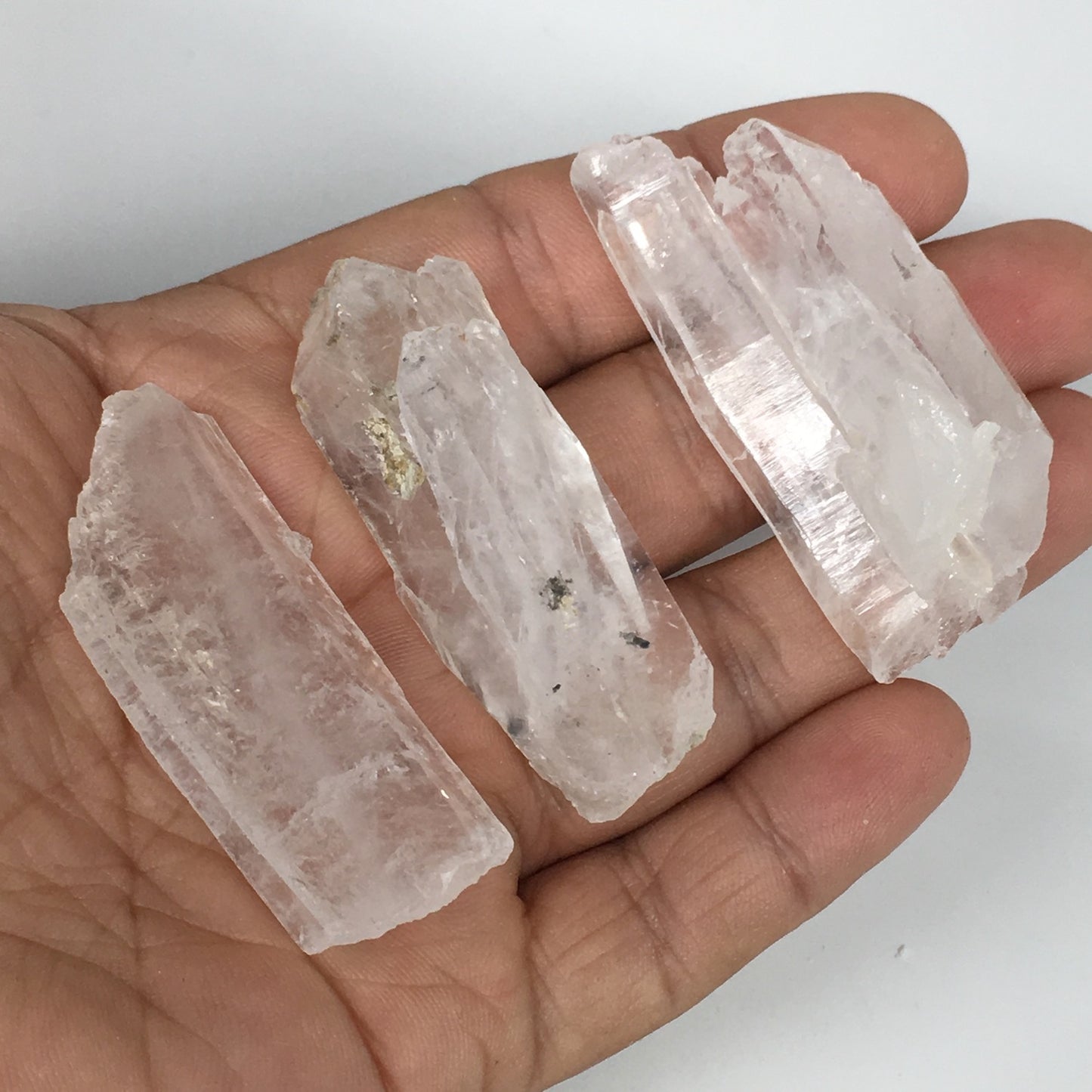 65.2g, 2"-2.1", 2pcs,Faden Quartz Crystal Mineral,Specimen Terminations,FC184