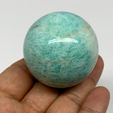 132.5g, 1.8" (46mm), Amazonite Sphere Ball Gemstone from Madagascar, B15792