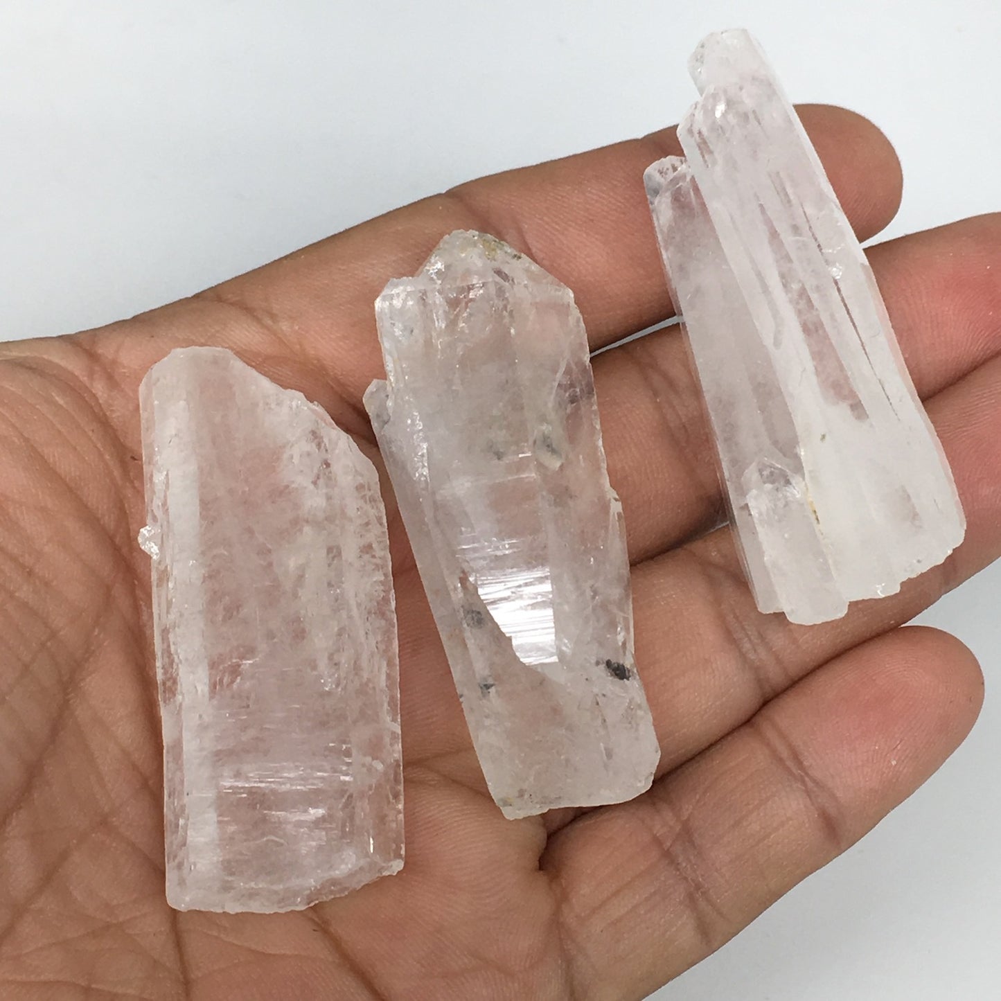 65.2g, 2"-2.1", 2pcs,Faden Quartz Crystal Mineral,Specimen Terminations,FC184