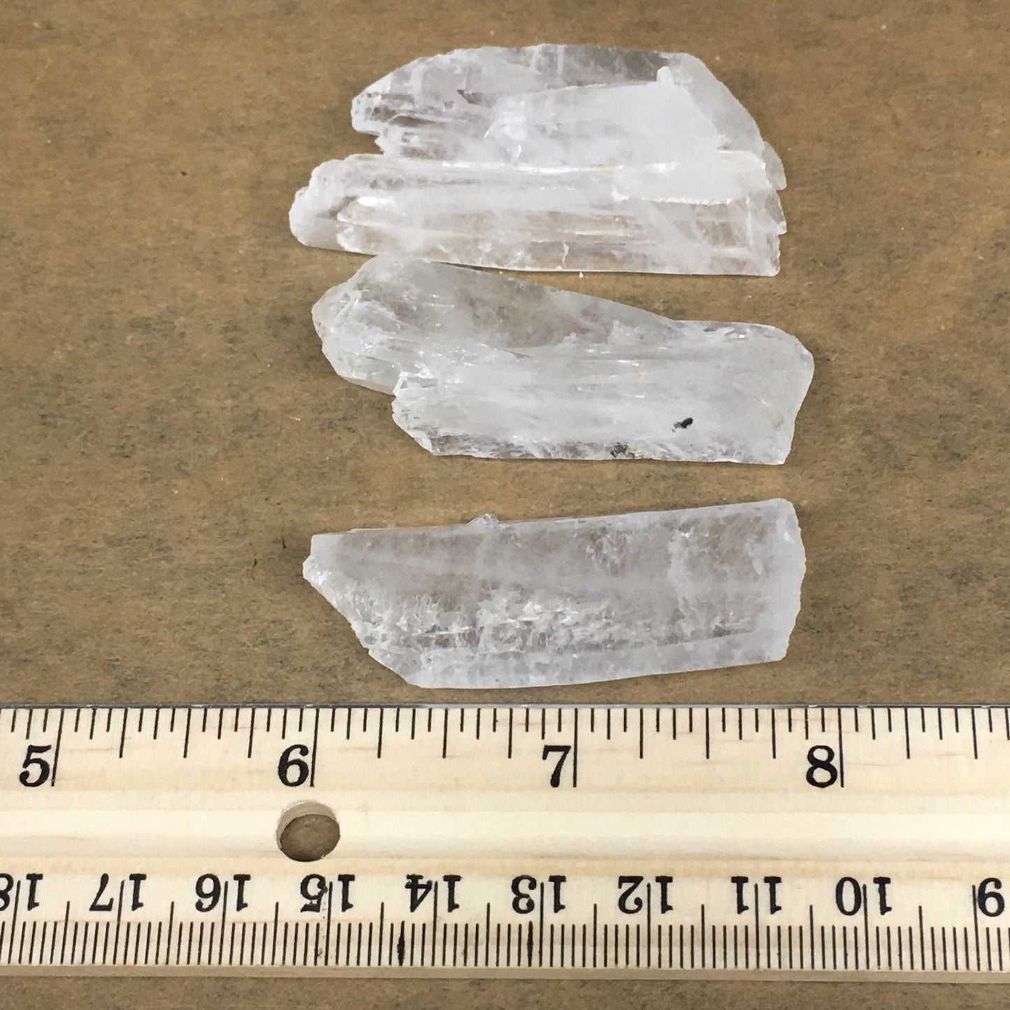 65.2g, 2"-2.1", 2pcs,Faden Quartz Crystal Mineral,Specimen Terminations,FC184