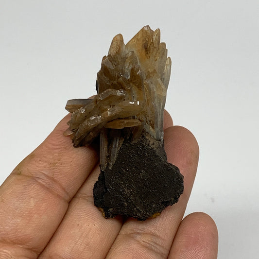 38.2g, 2"x1.3"x1.6", Small Blue Barite Mineral Specimen @Morocco, B10808