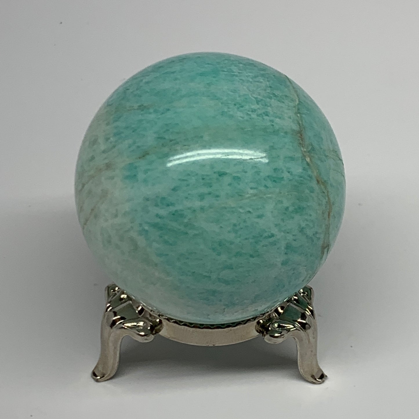 132.5g, 1.8" (46mm), Amazonite Sphere Ball Gemstone from Madagascar, B15792