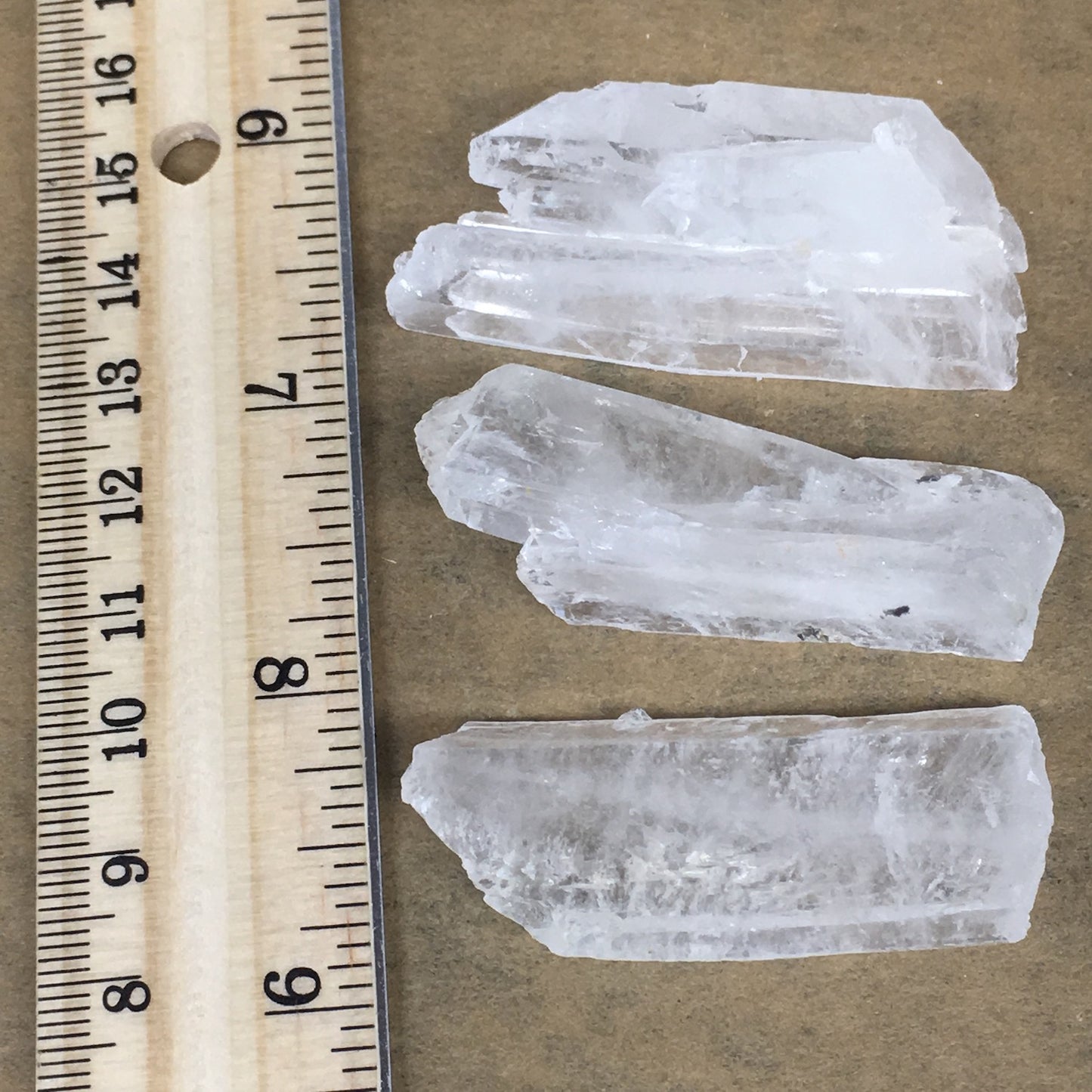 65.2g, 2"-2.1", 2pcs,Faden Quartz Crystal Mineral,Specimen Terminations,FC184