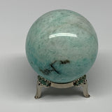 199.5g, 2.1" (53mm), Amazonite Sphere Ball Gemstone from Madagascar, B15794