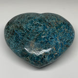 8.73 lbs, 6.75" x 7.5" x3.1", Natural Large Blue Apatite Heart Reiki Energy, B63