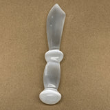 197.2g,8.75"x1.4"x0.9"Natural Selenite Crystal Knife (Satin Spar) @Morocco,B9172