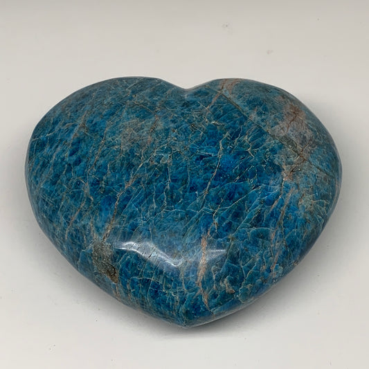 7.1 lbs, 6.25" x 7" x2.9", Natural Large Blue Apatite Heart Reiki Energy, B6327