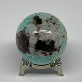 137.4g, 1.9" (47mm), Small Amazonite Sphere Ball Gemstone from Madagascar, B1579