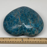 7.1 lbs, 6.25" x 7" x2.9", Natural Large Blue Apatite Heart Reiki Energy, B6327