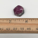 6.8g, 19mm x 19mm, Natural Ruby Crystal Slice Corundum Mineral Specimen, RC54