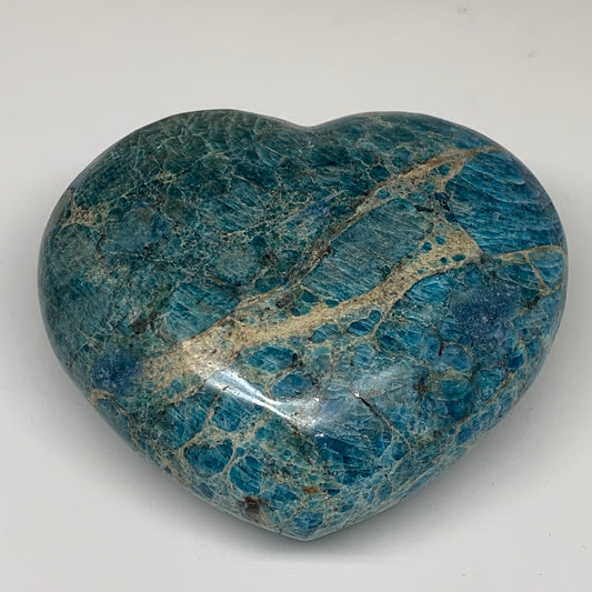 7.99 lbs, 6.25" x 7.25" x3.1", Natural Large Blue Apatite Heart Reiki Energy, B6