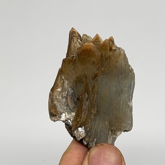 41.3g, 2.3"x1.4"x0.6", Small Blue Barite Mineral Specimen @Morocco, B10814