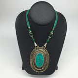 Turkmen Necklace Antique Afghan Tribal Turquoise Inlay Beaded ATS Necklace VS34