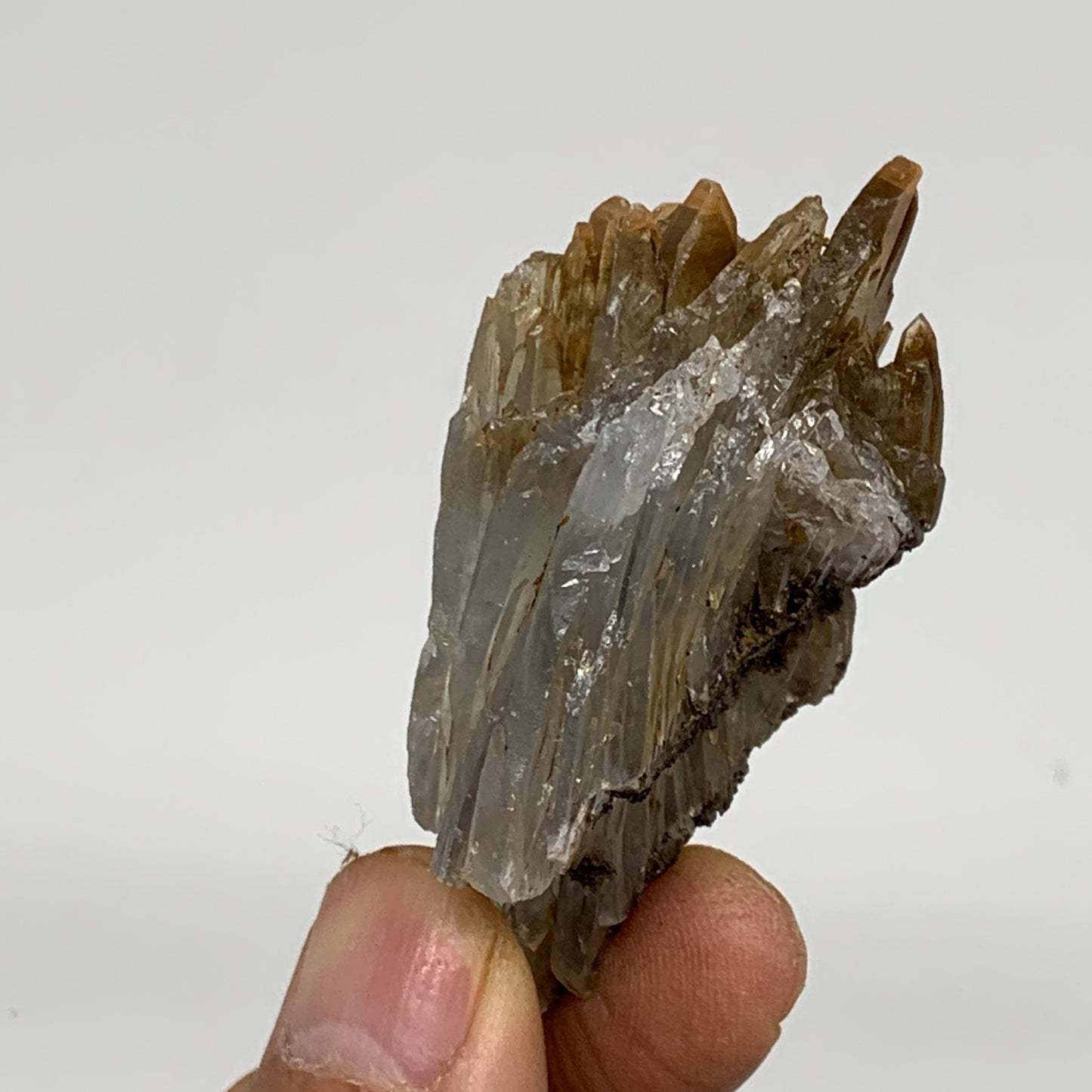 41.3g, 2.3"x1.4"x0.6", Small Blue Barite Mineral Specimen @Morocco, B10814