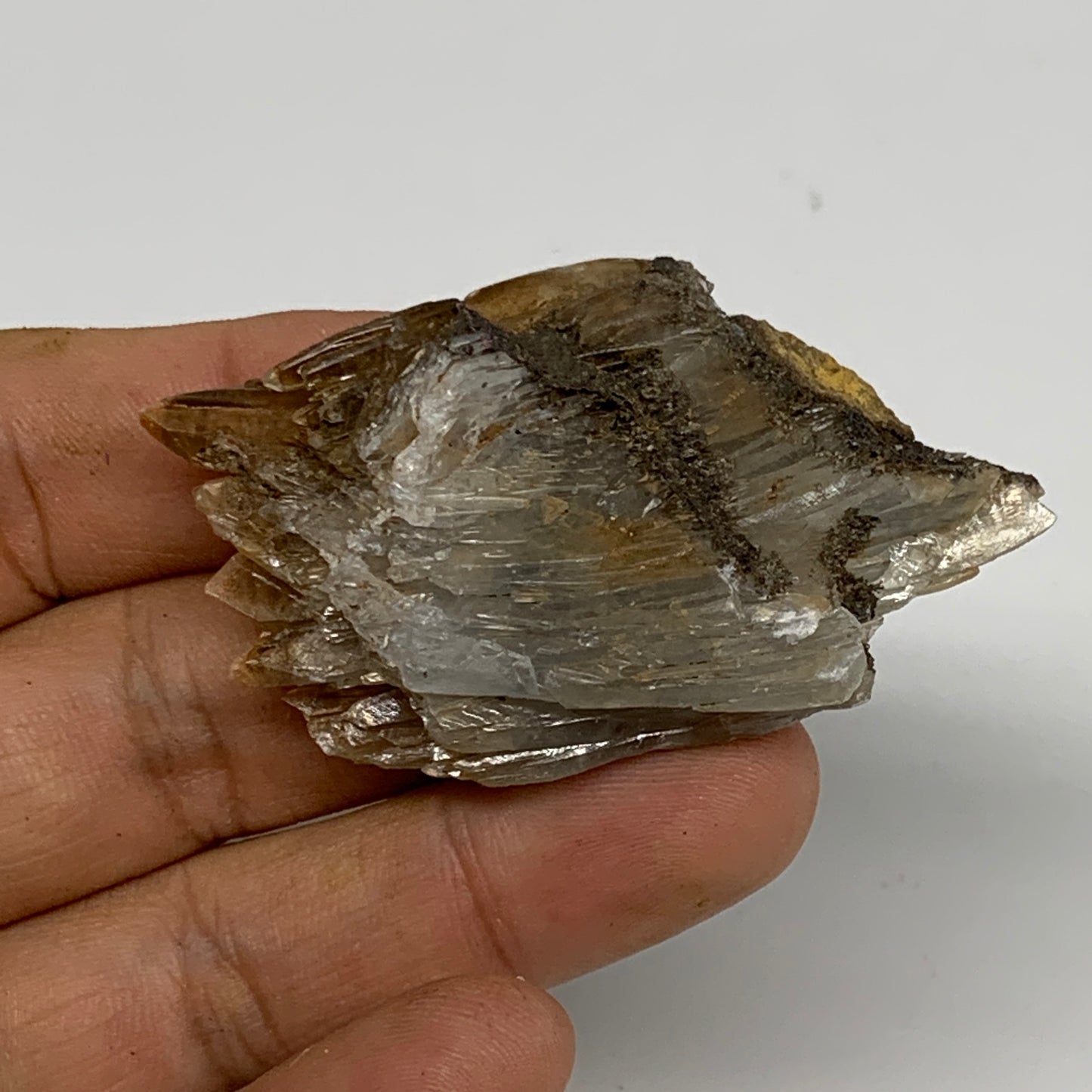 41.3g, 2.3"x1.4"x0.6", Small Blue Barite Mineral Specimen @Morocco, B10814