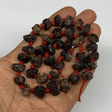 65g, 9-15mm, 38 Beads,Natural Rough Red Garnet Beads Strand Chips Chunk,B13161