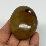 97.8g, 2.2"x1.8"x1.1", Yellow Ocean Jasper Palm-Stone @Madagascar, B18129