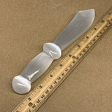 183.8g,8.5"x1.4"x0.8"Natural Selenite Crystal Knife (Satin Spar) @Morocco,B9175