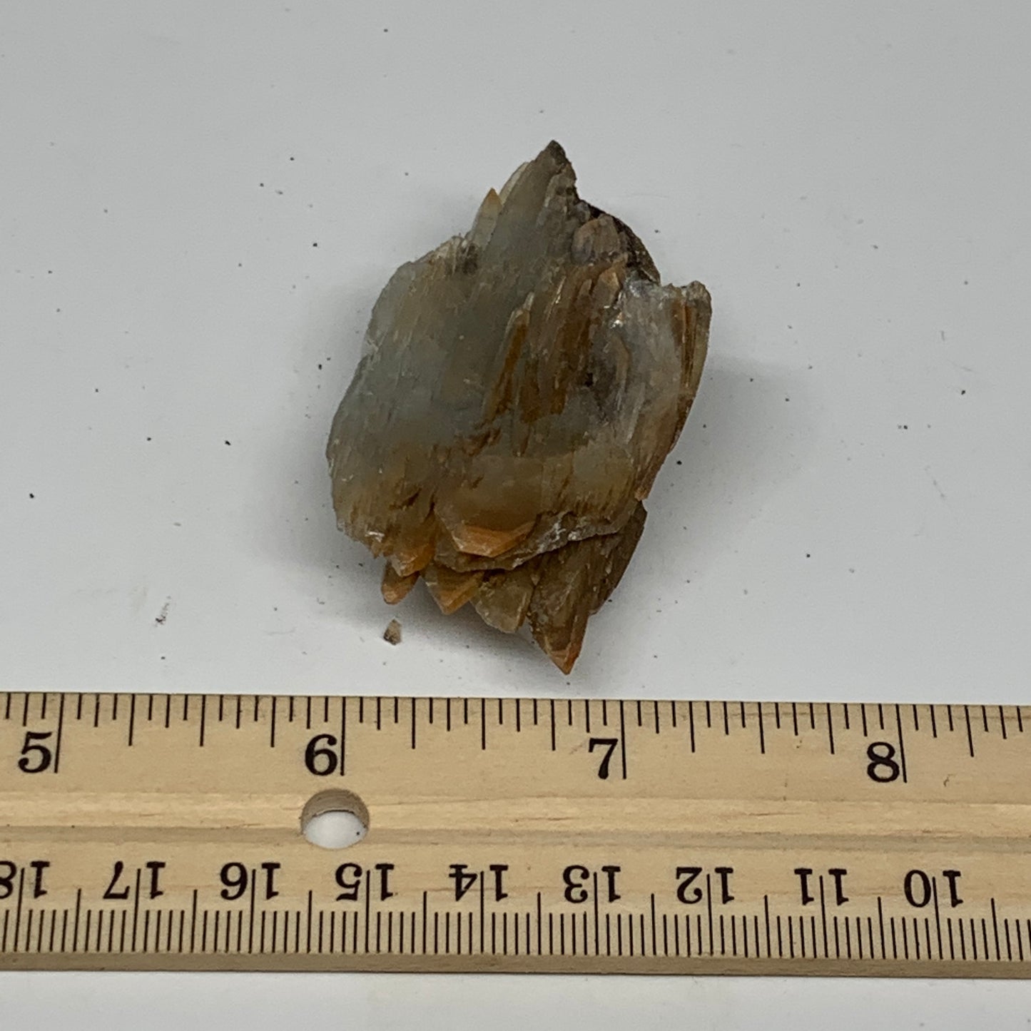 41.3g, 2.3"x1.4"x0.6", Small Blue Barite Mineral Specimen @Morocco, B10814