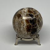 121.9g, 1.8" (46mm), Chocolate/Gray Onyx Sphere Ball Gemstone @Morocco, B18898