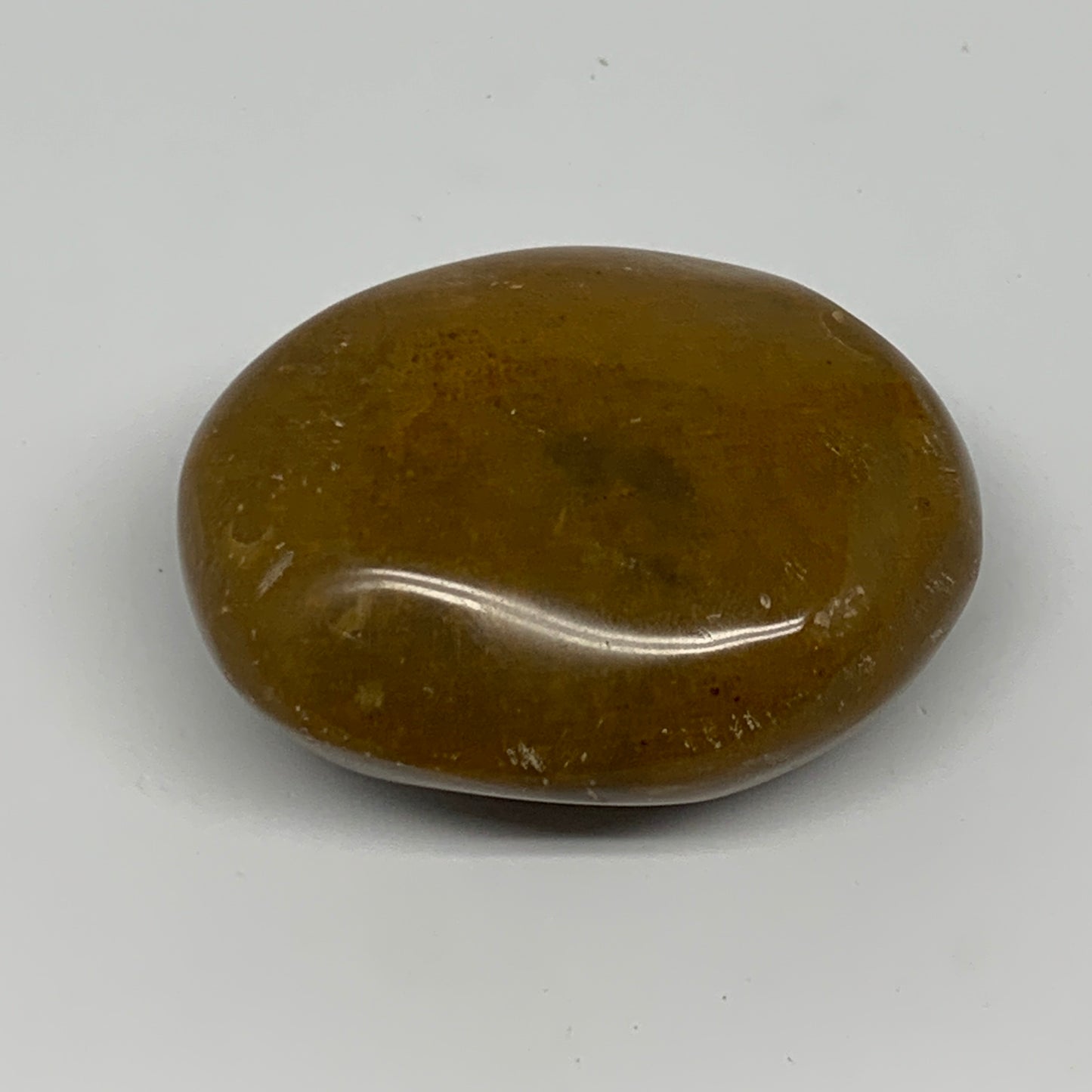 97.8g, 2.2"x1.8"x1.1", Yellow Ocean Jasper Palm-Stone @Madagascar, B18129