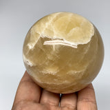 508g, 2.8" (70mm) Brown Calcite Sphere Gemstone, Healing Crystal, Ball, B2681