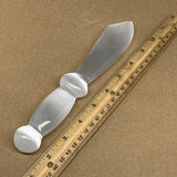 186.2g,8.5"x1.4"x0.9"Natural Selenite Crystal Knife (Satin Spar) @Morocco,B9176