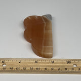 133.1g, 3.7"x2"x0.6", Natural Honey Calcite Cloud Crystal @Pakistan, B25295