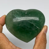 217.9g, 2.3" x 2.8" x 1.3" Fluorite Heart Healing Crystal @Madagascar, B17365