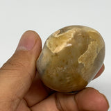90.3g, 2.1"x1.7"x1.1", Yellow Ocean Jasper Palm-Stone @Madagascar, B18130