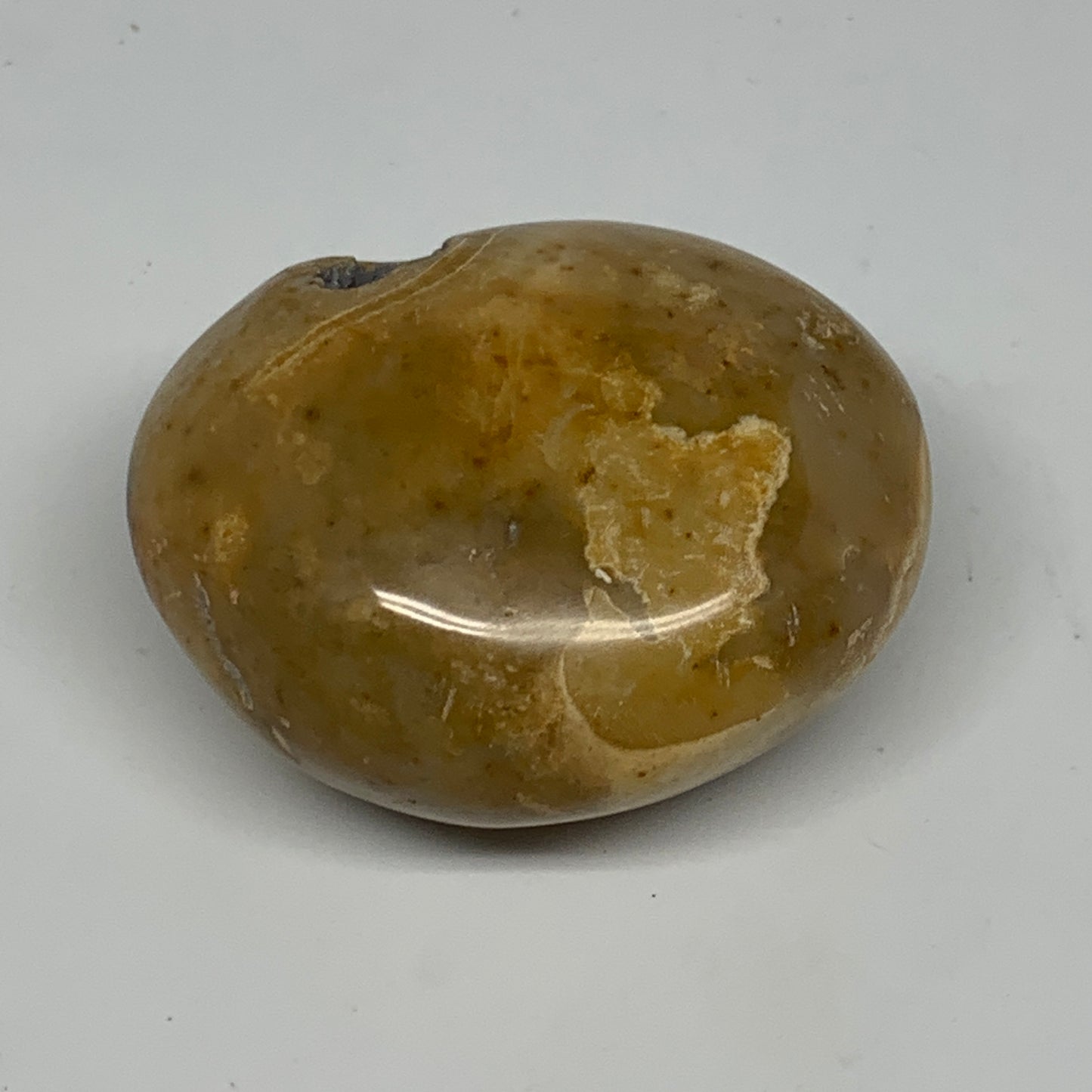 90.3g, 2.1"x1.7"x1.1", Yellow Ocean Jasper Palm-Stone @Madagascar, B18130