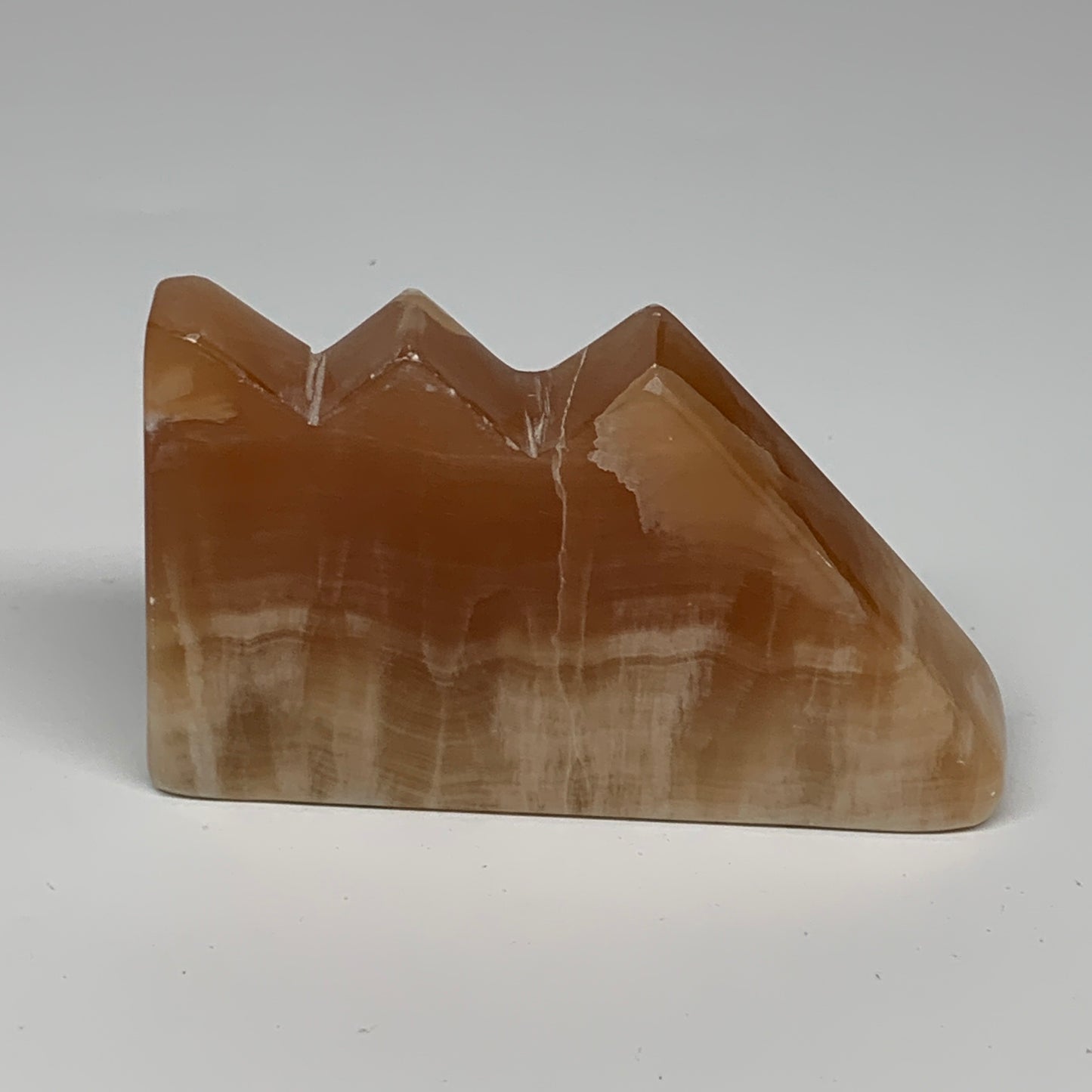 334.2g, 4.6"x2.7"x0.9", Natural Honey Calcite Cloud Crystal @Pakistan, B25296